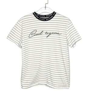 Civil Regime Striped T-Shirt Size Medium
